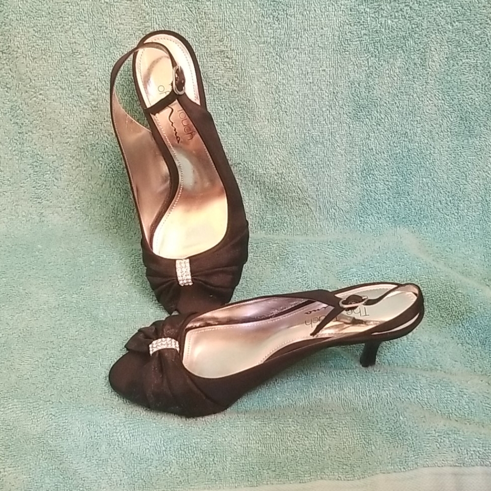 Black high heels. Perfect for homecoming or prom!